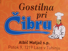 Gostilna Pri Čibru Gostilna Pri Čibru, Potok 9, 1219 Laze v Tuhinju