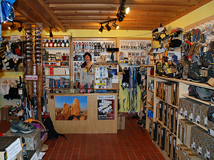 hiking equipment store